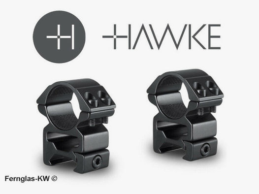 HAWKE 22114 25,4mm Ringmontage Hoch für Weaver Schiene Zielfernrohr