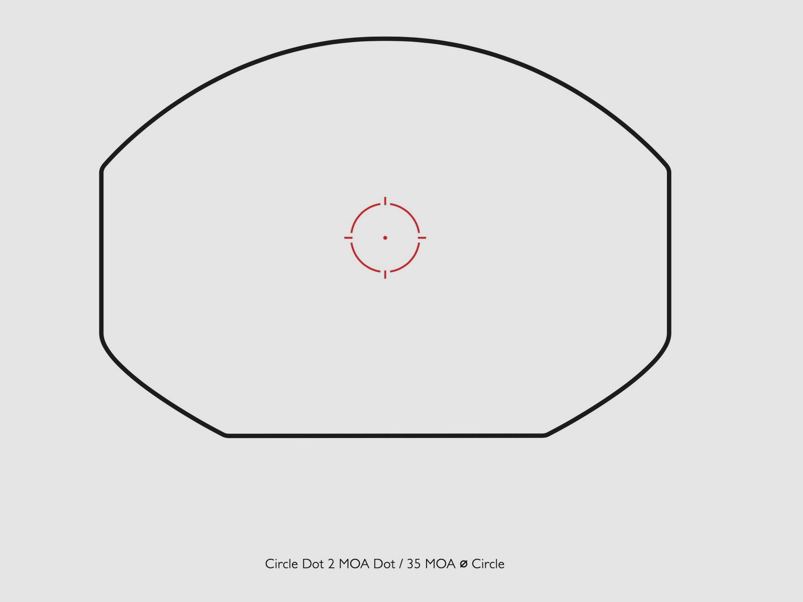 Aussteller HAWKE Reflexvisier 12145 Wide View Circle Dot 2 MOA Dot 35 MOA