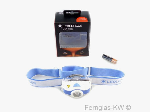 Ledlenser 501594 LED Kopflampe Stirnlampe MH3 Blau Weiß Leuchtkraft 200 Lumen