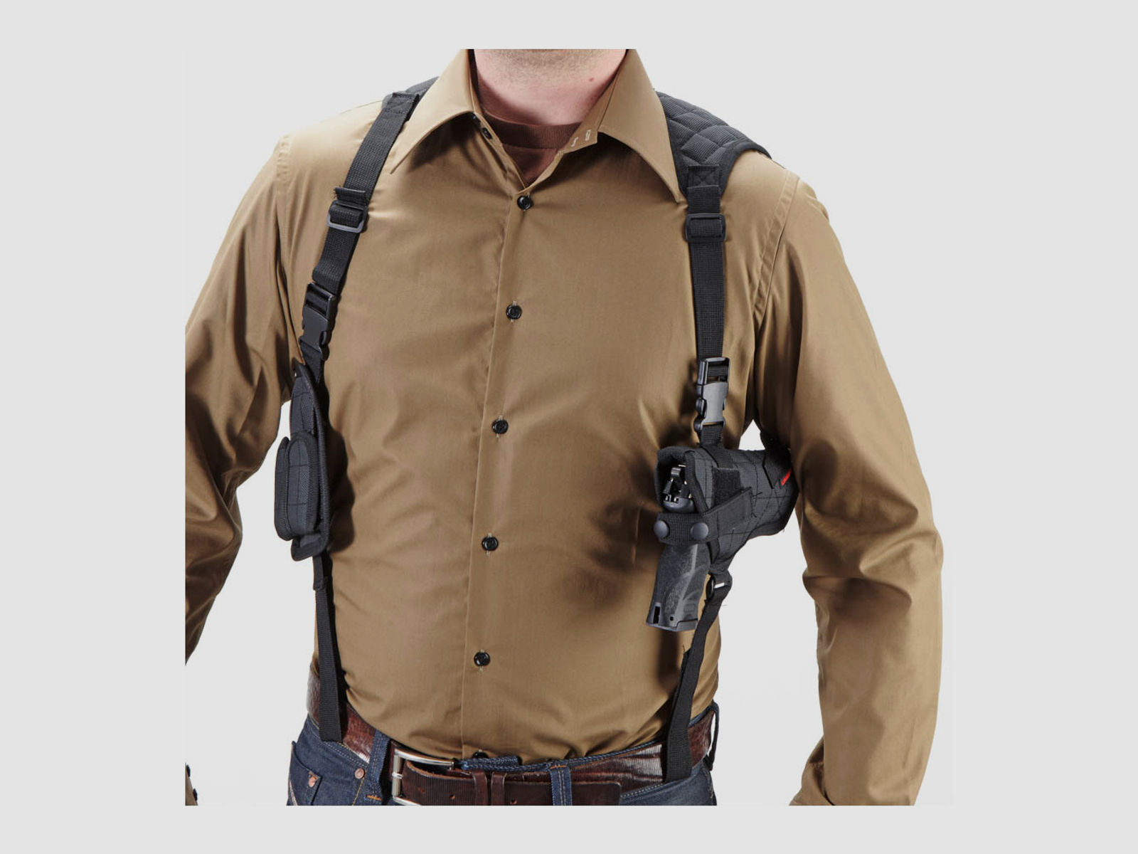 Umarex 2.5777 Shoulder Holster Nylon Universal Schulterholster für große Pistolen und Revolver
