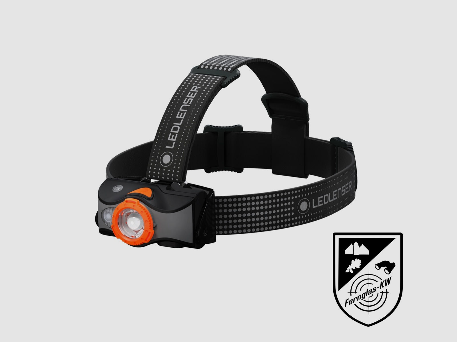 Ledlenser 502153 LED Kopflampe MH7 Black Orange bis zu 600 Lumen inklusive Akku