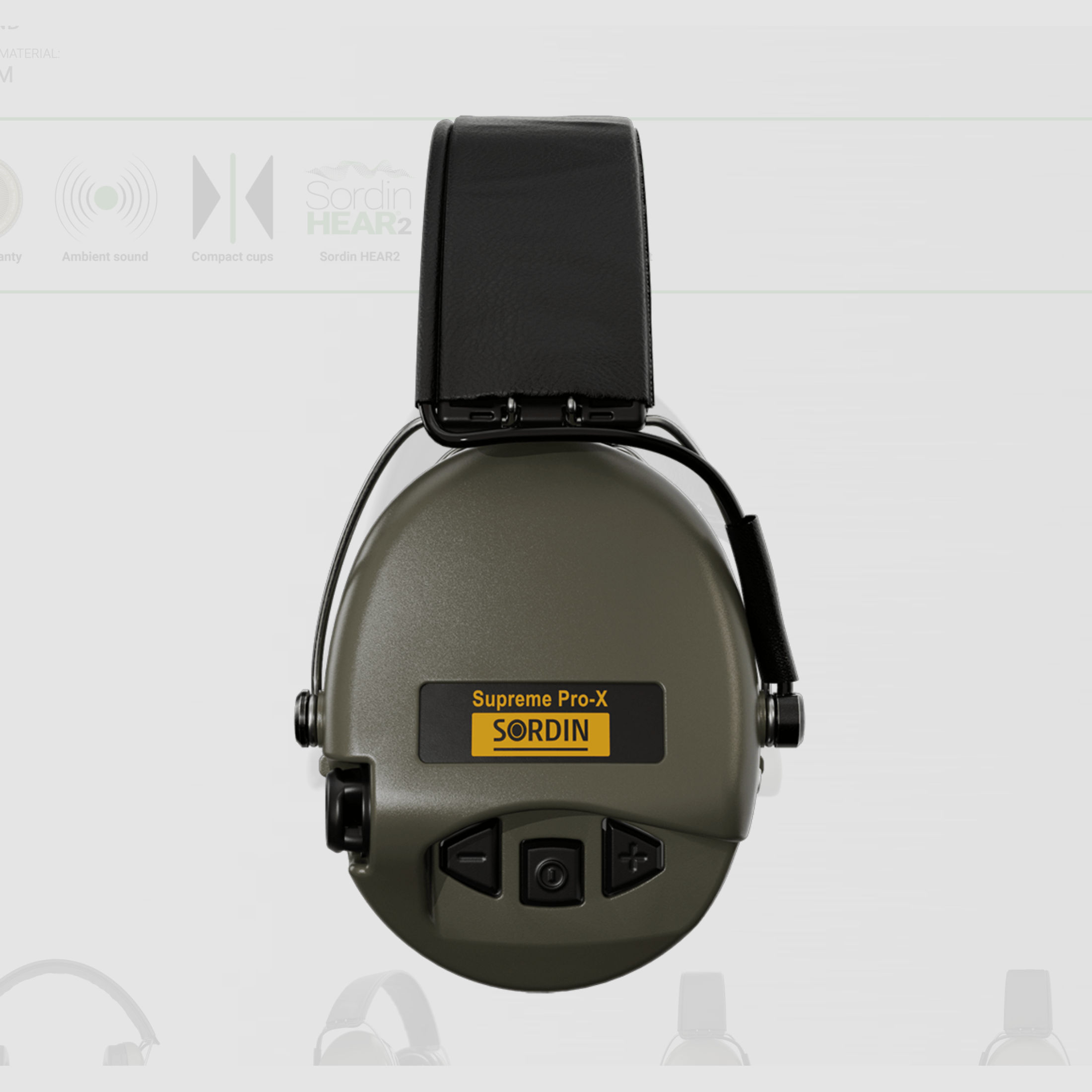 Sordin 75302-X/L-S Elektronischer Gehörschutz Supreme Pro X Headband Grün
