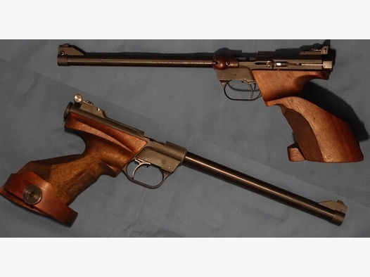 Sammelwürdige Scheibenpistole Rhöner SM76, freie Pistole, Silhouetten-Pistole