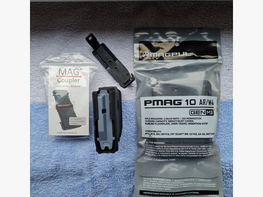 2 x Magpul PMAG10 AR/M4 Gen3 und MAGCoupler
