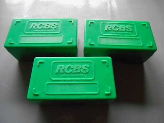 Drei RCBS Patronenboxen für .38- .357 Mag