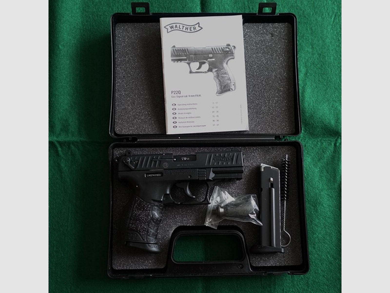Walther P22Q , 9mm PAK, NEU mit extra Magazin