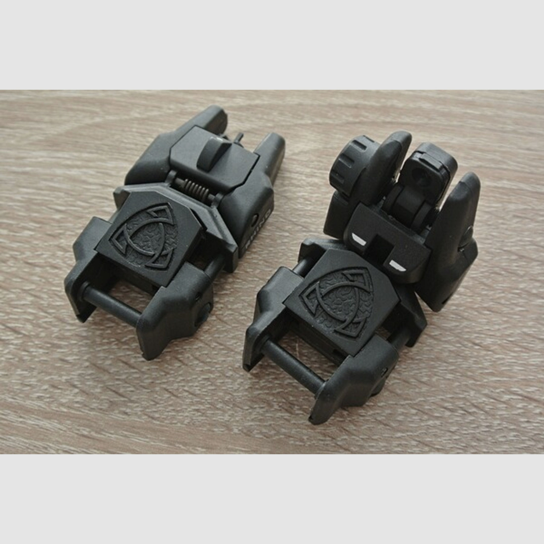Rhino Rear Sight APS Front Sight Kimme und Korn Kunststoff  Airsoft