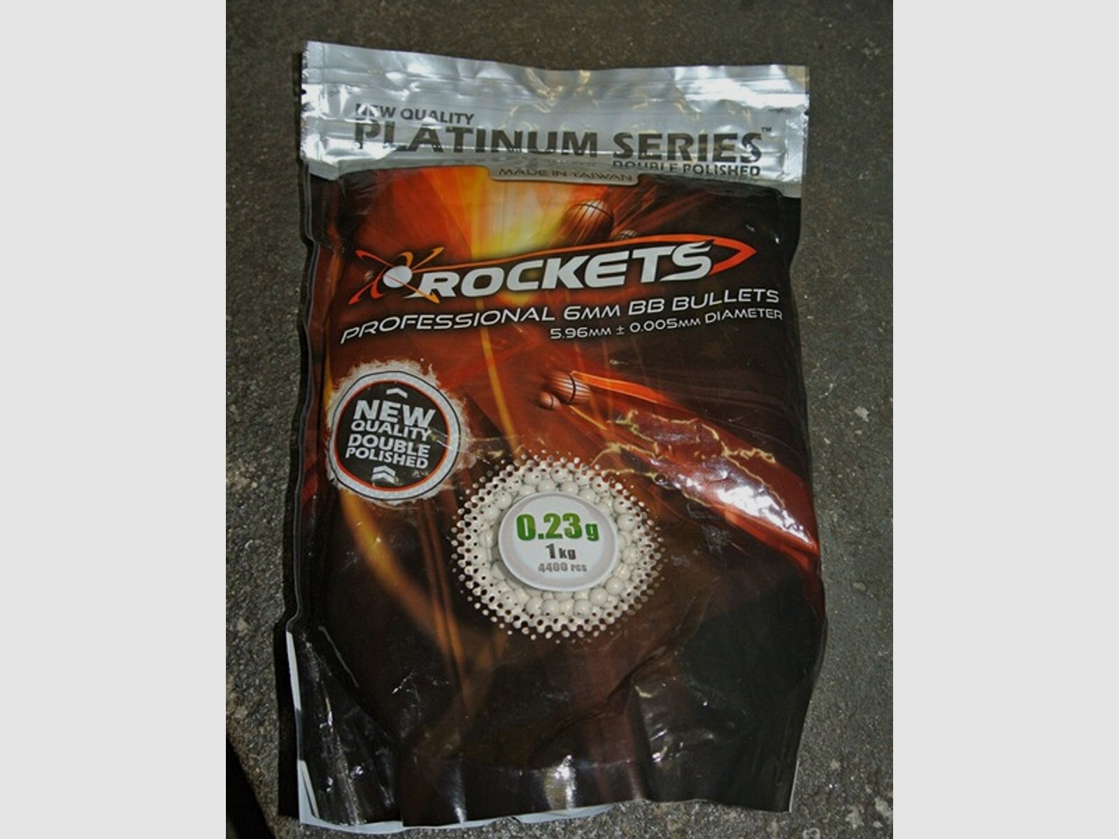 Rockets Platinum Series 0.23g BB pellets 4400 bb´s 6mm Airsoft Softair