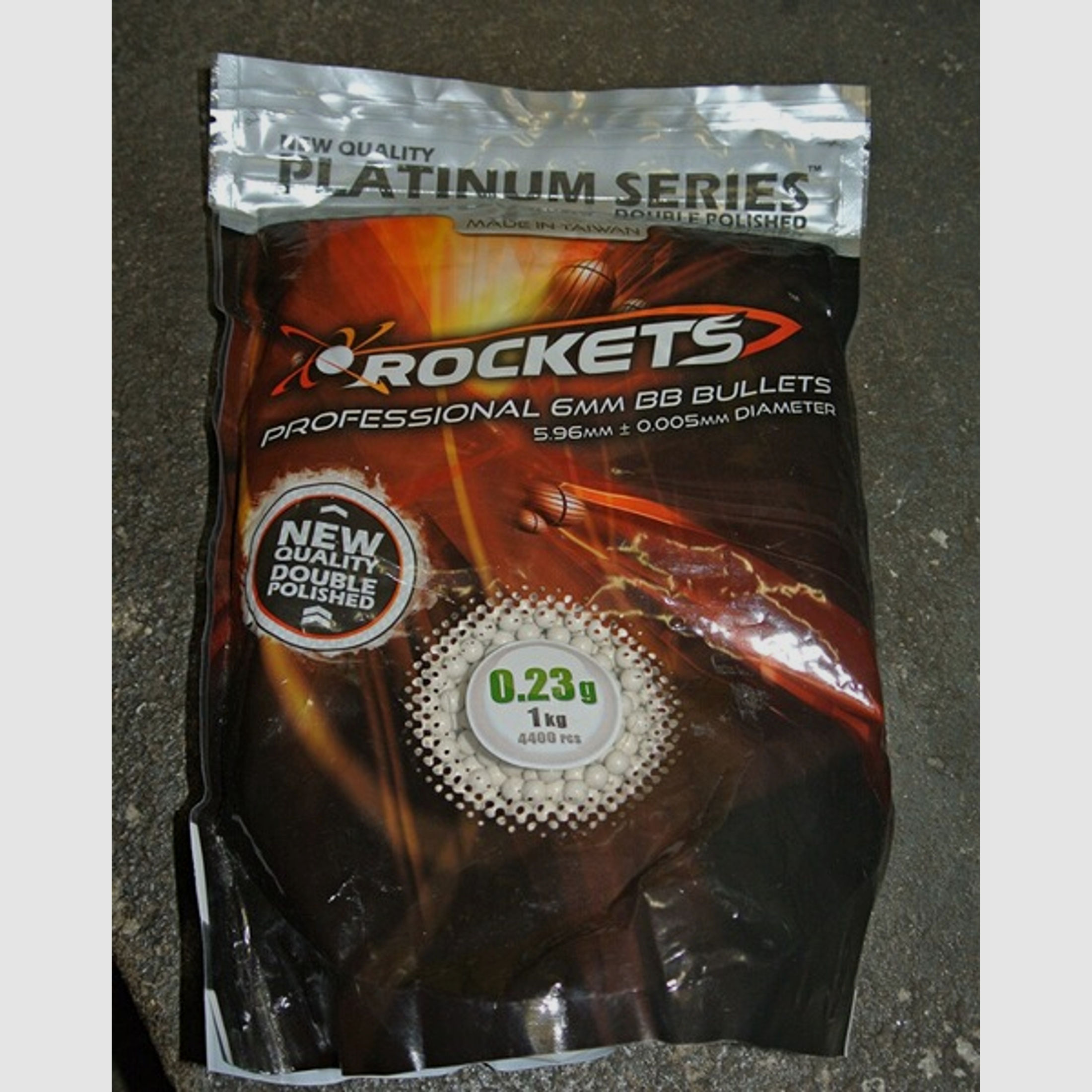 Rockets Platinum Series 0.23g BB pellets 4400 bb´s 6mm Airsoft Softair