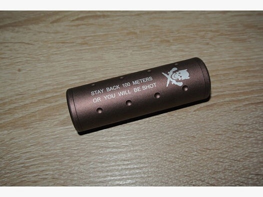 100x30 Stubby Silencer CW/CCW Pirate Arms Stay back 100 Meter or You will de Shot Schalldämper