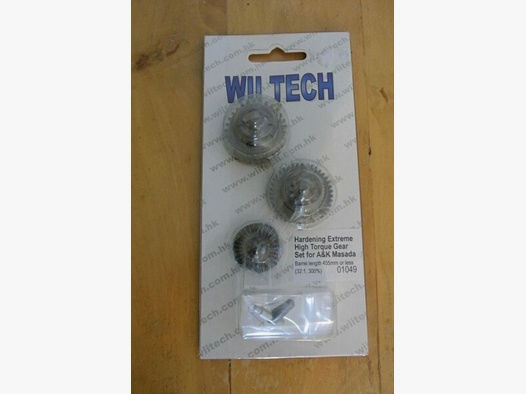 Wii Tech Hardening Extreme High Torque Gear Set for A&K Masada Airsoft Gearbox