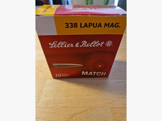 Sellier & Bellot .338 LAPUA MAGNUM Sierra MatchKing HPBT Match 10 Stk..