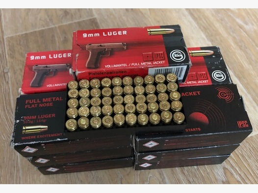 Hülsen 9mm Luger GECO - 1200 Stück mit Originalschachtel