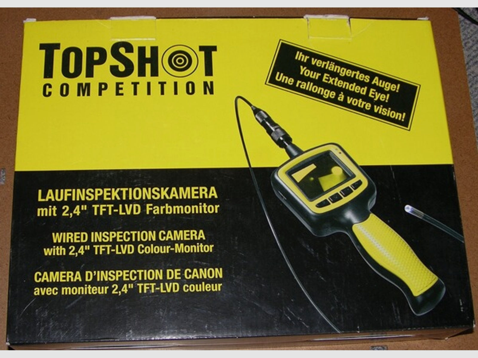 TopShot Competition Laufinspektionskamera mit Farbmonitor