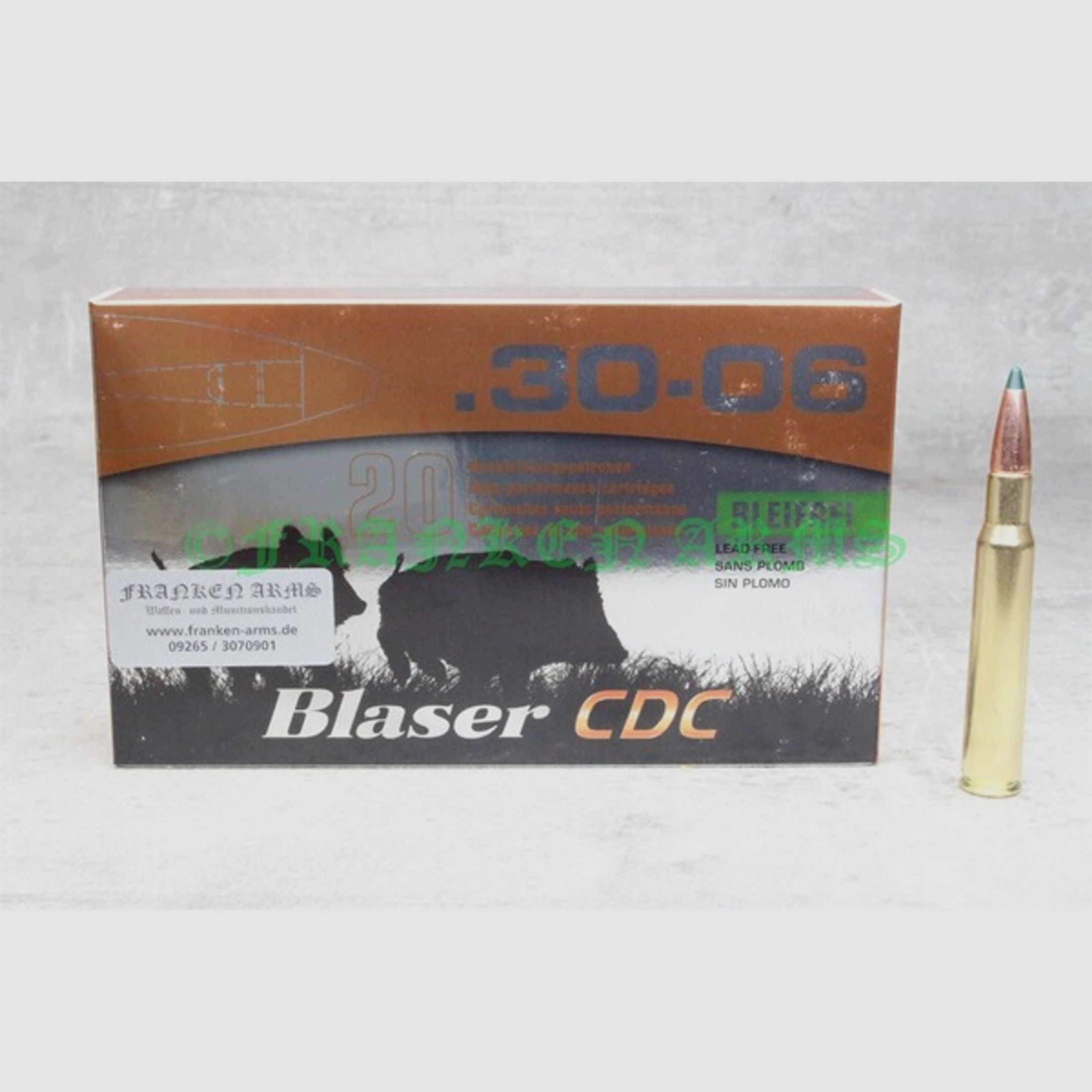 Blaser CDC .30-06 Spr. 160gr. 10,4g 20 Stück