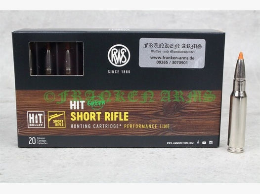 RWS Short Rifle HIT .308 Win. 150gr. 9,7g 20 Stück