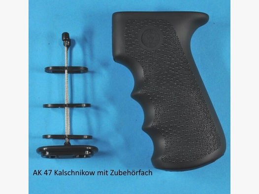 Gummigriff mit Fingerrillen für Kalaschnikow AK 47 und AK 74, mit Zubehörfach