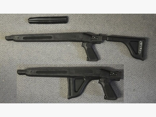 Pistolengriff-Klappschaft u. ventilierter Metall-Handschutz für 30M1 Carbine