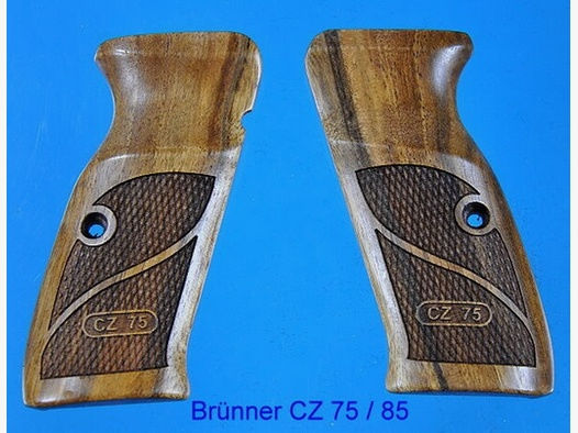 Nussbaum-Griffschalen für Pistole Brünner CZ 75