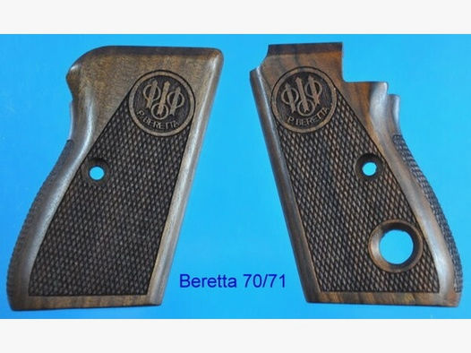 Nussbaum-Griffschalen für Pistole Beretta Mod. 70 und 71