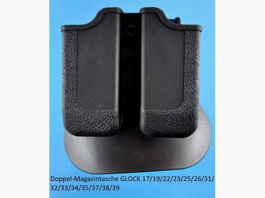 schwenkbare Paddle-Doppel-Magazintasche für Glock Pistolen