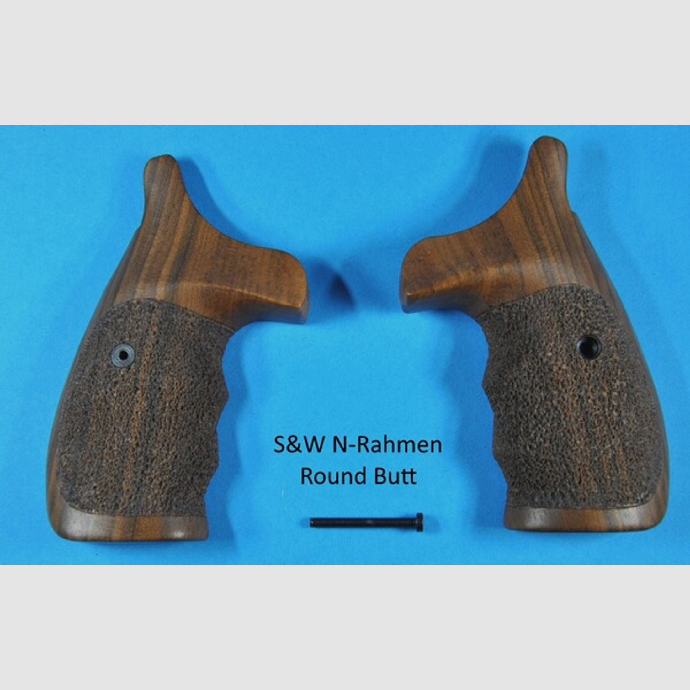 Nussbaum-Griff für S&W Revolver mit N-Rahmen Round Butt (runder Rahmen)