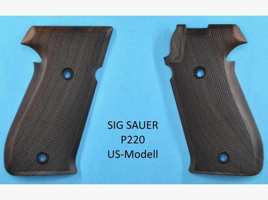 Nussbaum-Griffschalen für Pistole SIG SAUER P220 US-Modell