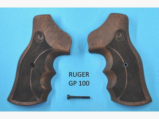 Nussbaum-Griffschalen für Revolver RUGER GP 100