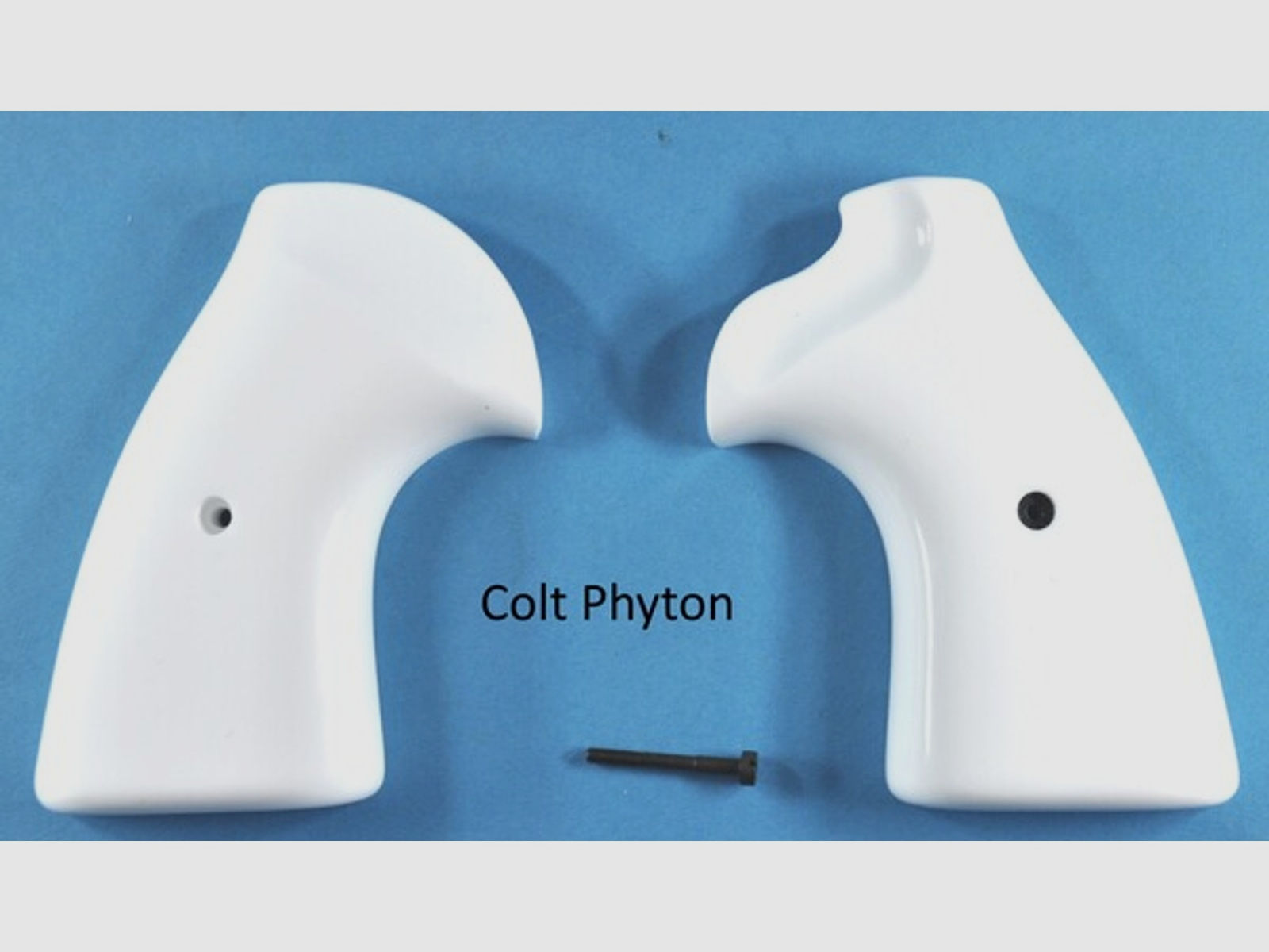 Weiße Griffschalen für Colt Phyton