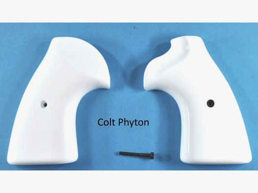 Weiße Griffschalen für Colt Phyton