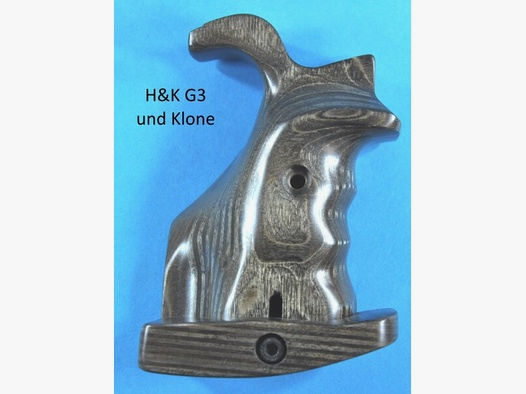 Match-Griff für Selbstlade-Gewehr H&K G3 und Klone laminiertes Holz, grau