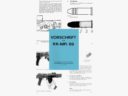 Nachdruck DDR Dienstvorschrift Kleinkaliber-Kalaschnikow KK Mpi 69
