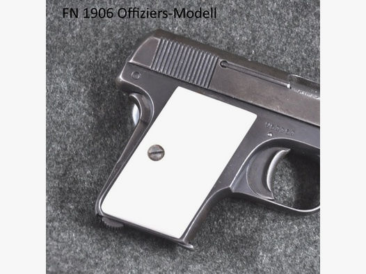Weiße Griffschalen für Pistole FN 1906 Offiziers-Modell im Cal. 6,35 mm