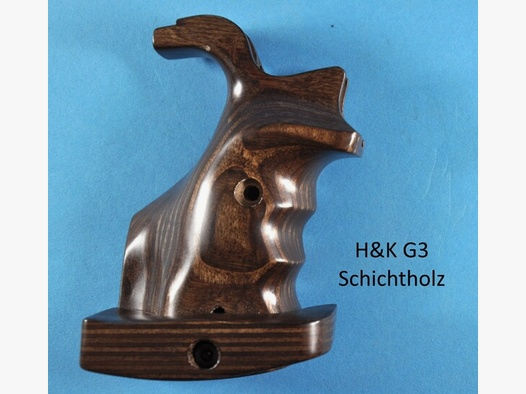 Match-Griff für Selbstlade-Gewehr H&K G3 und Klone laminiertes Holz, braun