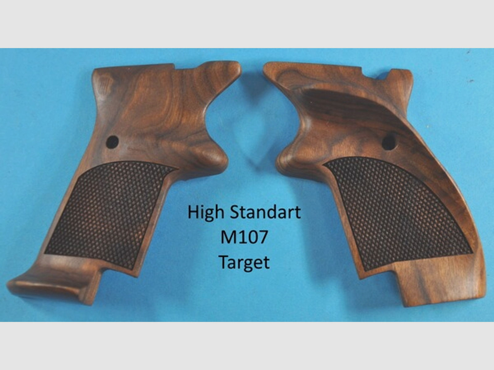 Nussbaum Griffschalen für Pistole High Standart M-107 Target-Ausführung