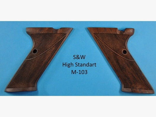 Nussbaum-Griffschalen für Pistole S&W High Standart M-103