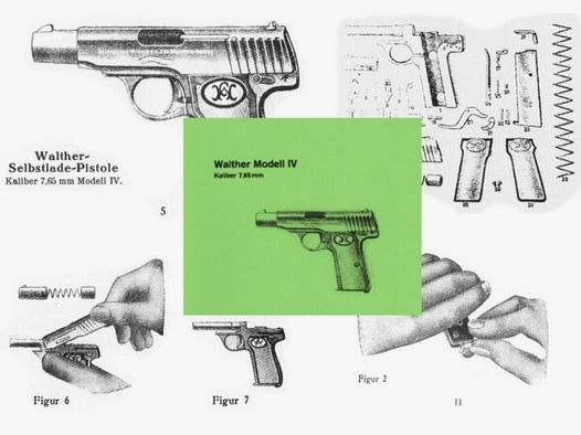 Nachdruck Bedienungsanleitung Pistole Walther Modell 4