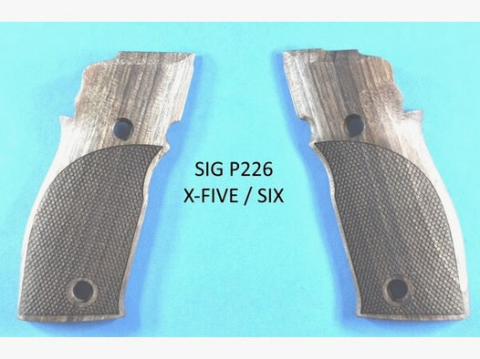 Nussbaum-Griffschalen für SIG Sauer P226 X-FIVE / X-SIX mit Jet Funnel