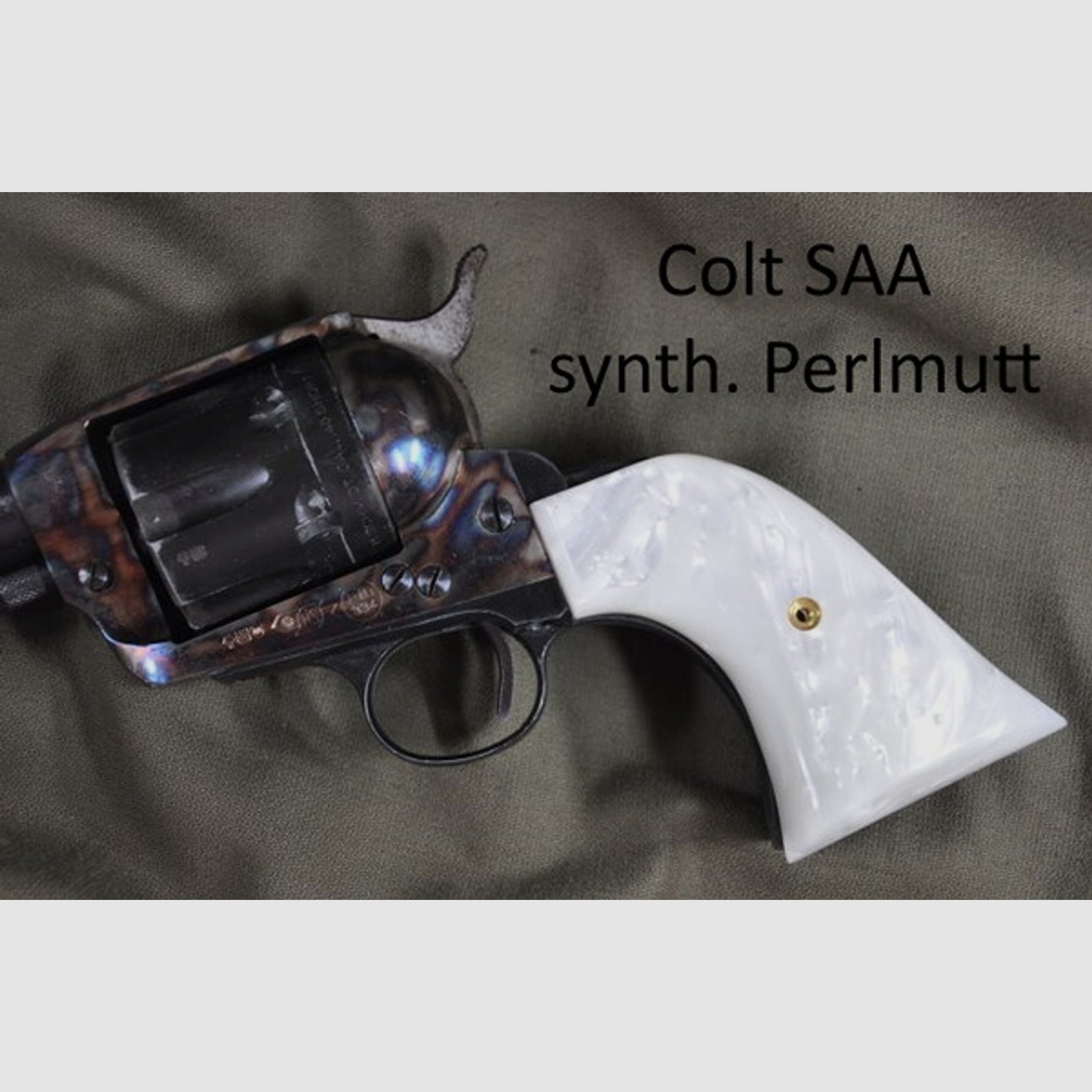 HOGUE Griffschalen für Colt SAA aus synth. Perlmutt
