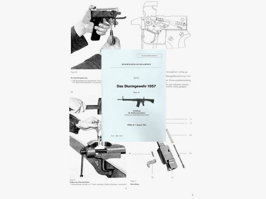 Nachdruck Schweizer Vorschrift für Waffenmechaniker Sturmgewehr 57