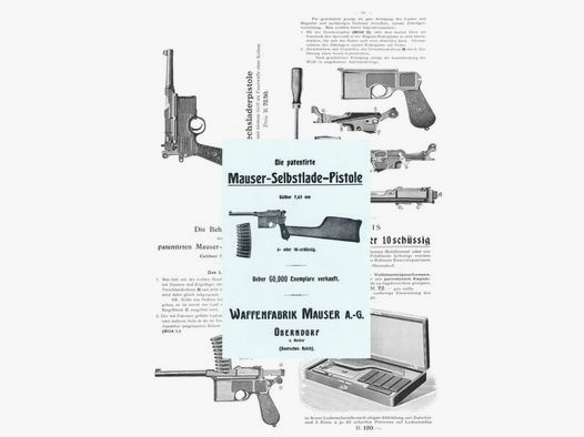 Nachdruck Bedienungsanleitung Pistole Mauser C96 6- und 10-schüssig