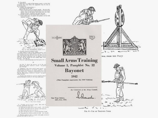 Nachdruck englische Ausbildungsvorschrift Bajonett-Fechten von 1942