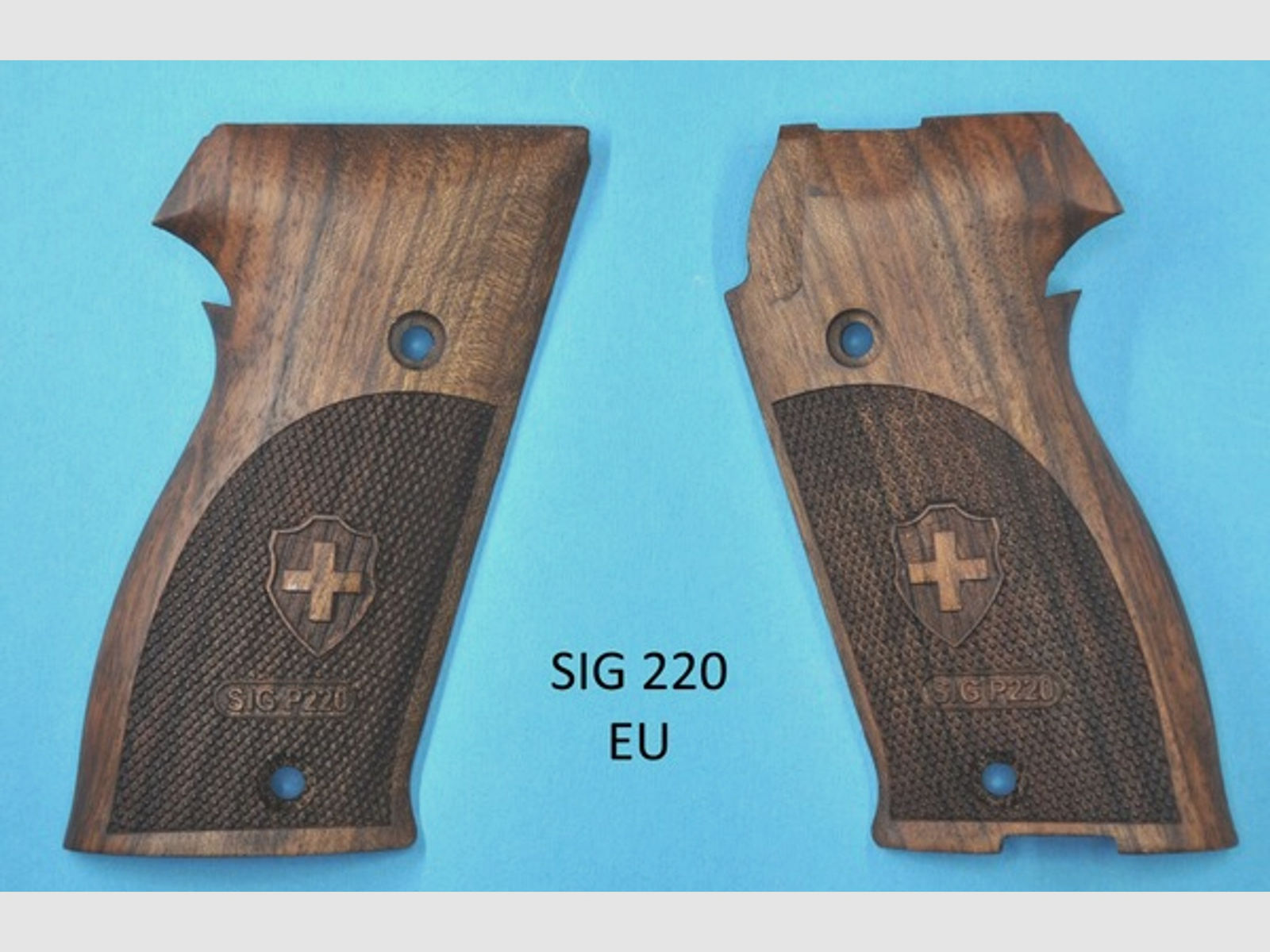 Nussbaum-Griffschalen für Pistole SIG SAUER P220 EU-Modell
