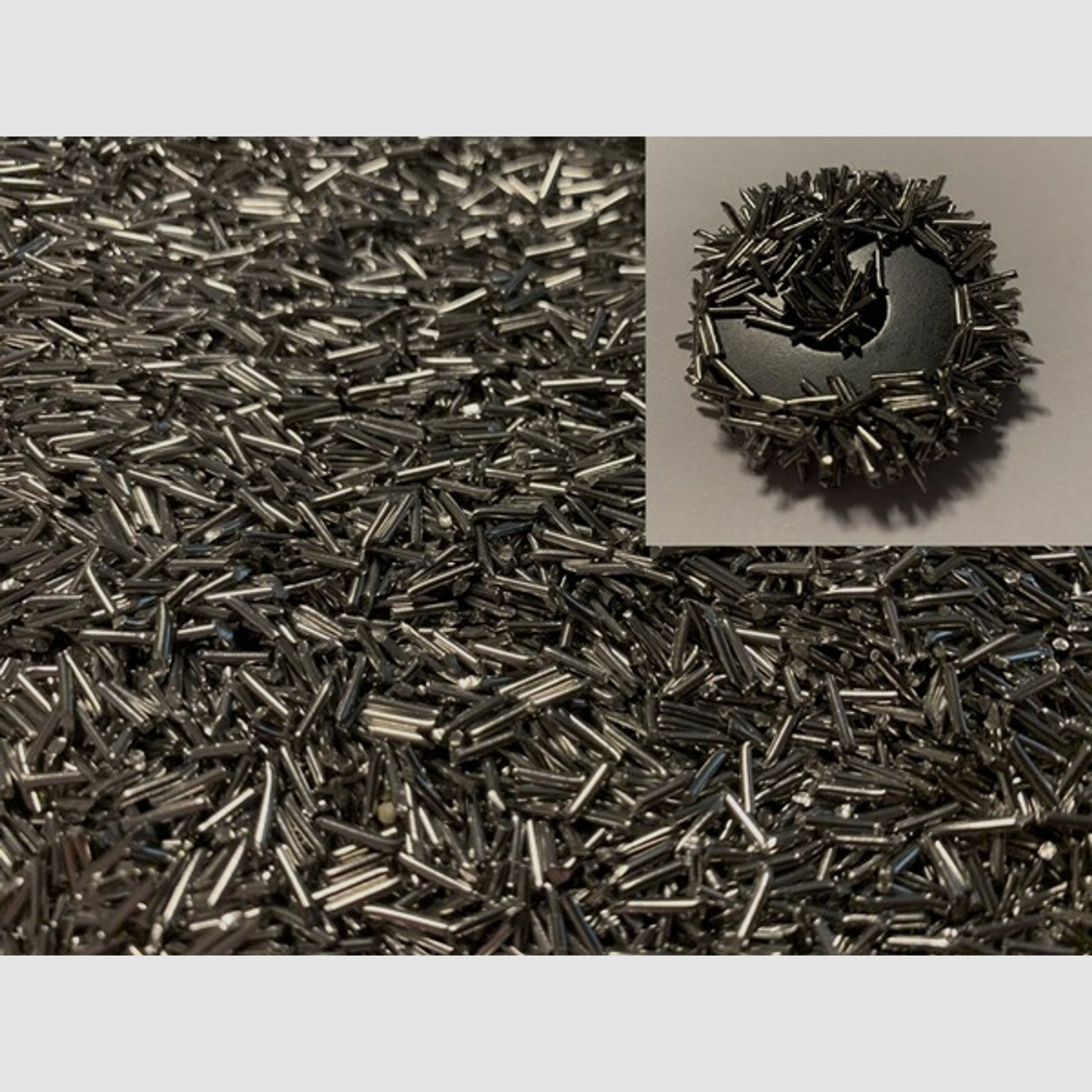 Edelstahlgranulat Reinigungspins magnetisch Tumbler Pins Granulat 900 Gramm 1,1mm x 10mm