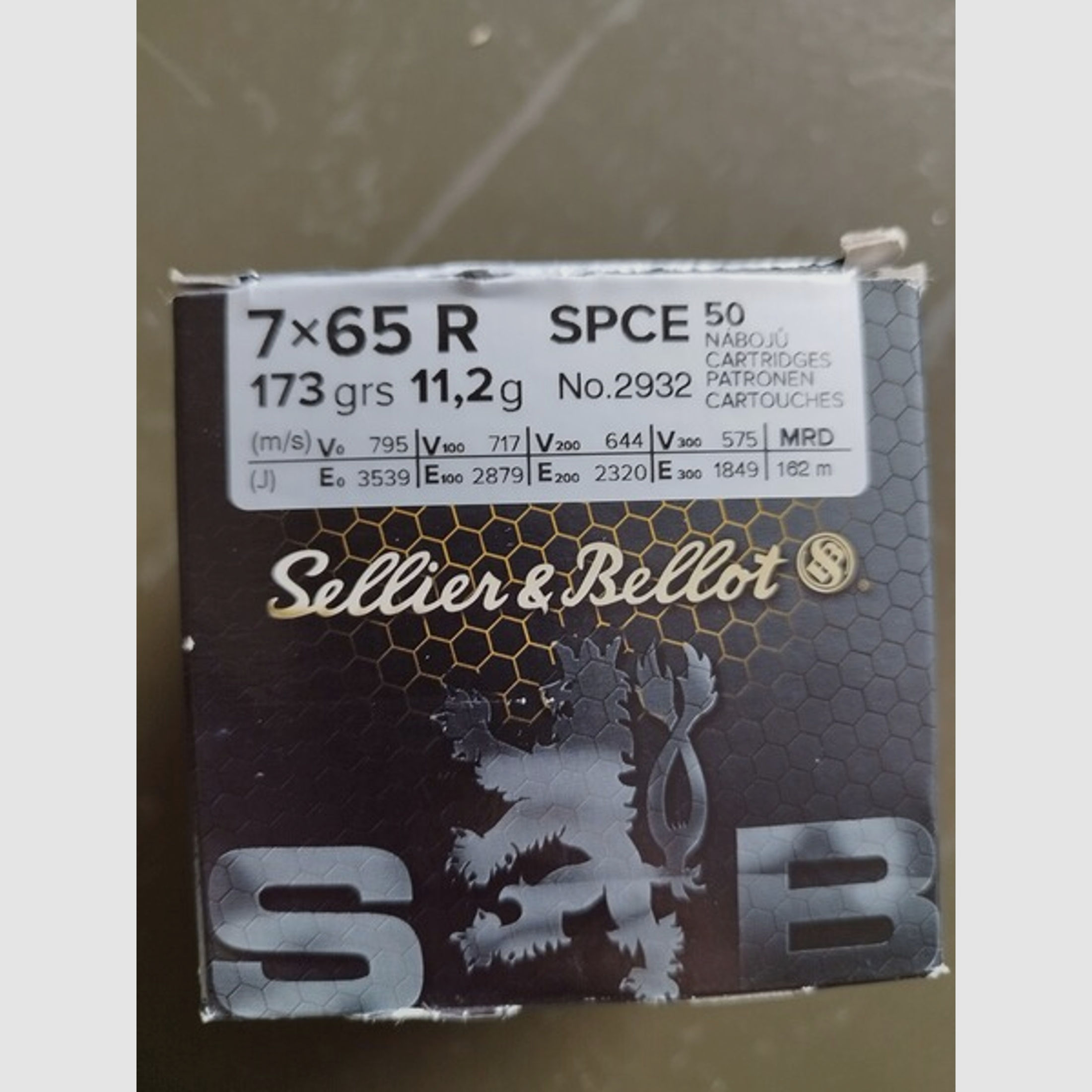 Sellier & Bellot 7x65 R Teilmantel CE 11,2g/173grs. 50 Schuss