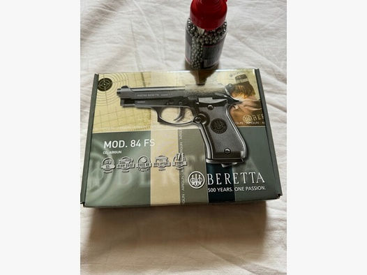 Beretta M84 FS CO2 Luftpistole 4,5mm (.177) Steel BB schwarz mit Blowback