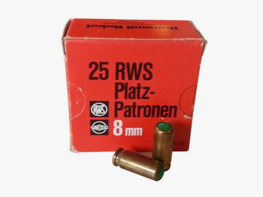 RWS 8mm Platzpatronen 600 BAR, Rarität