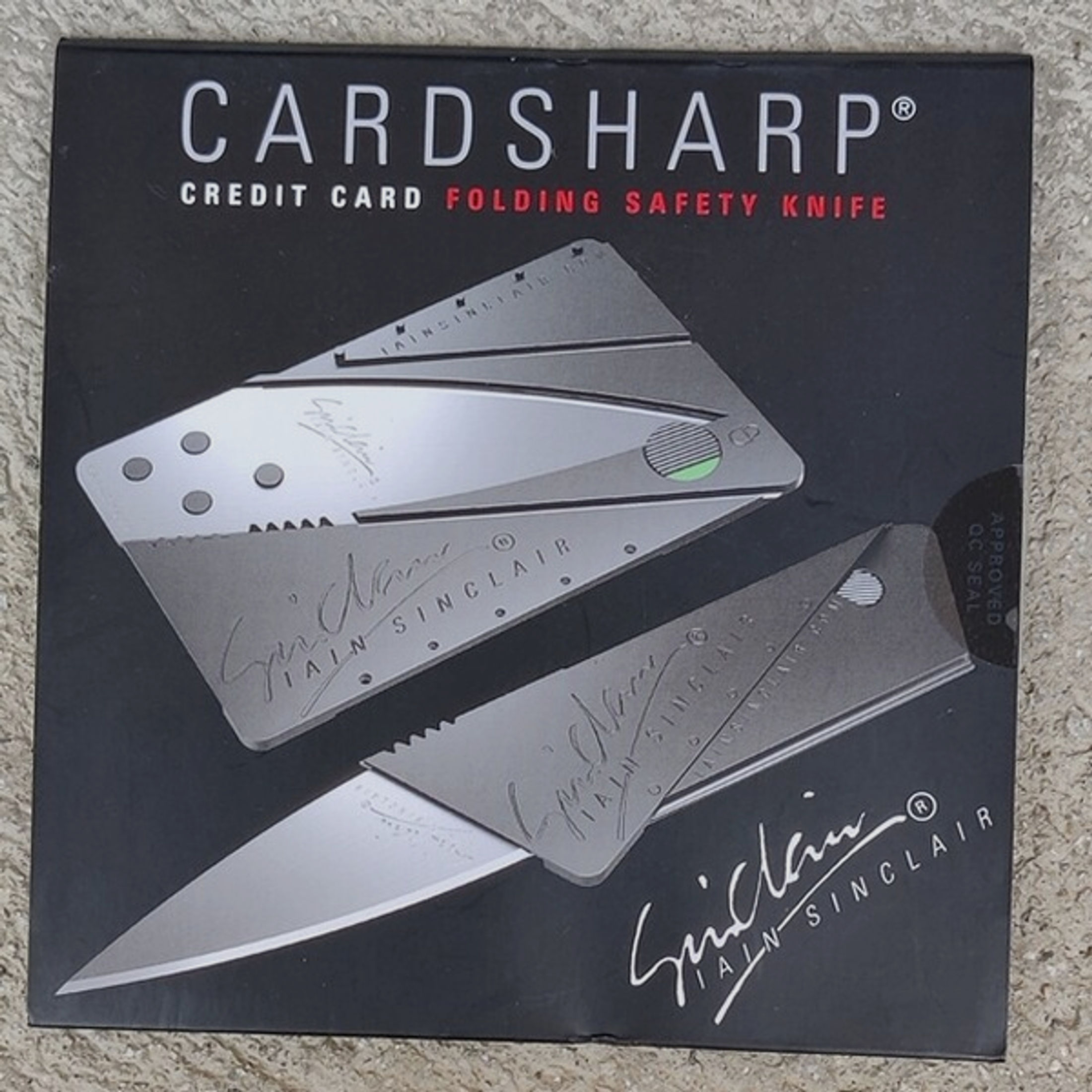 Orginal Utility Knife Cardsharp 2 Card Sharp Knife Pocket Knife Credi TCard Sinclair – Blank