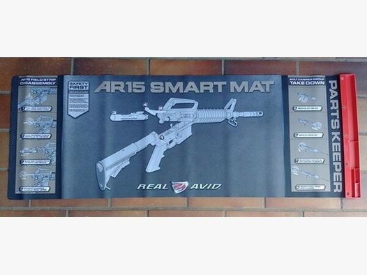Real AVID AR15 Smart Mat - Artbeitsmatte 110x41cm mit Wartungsanleitung AK47 - mit Magnettablett