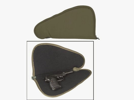 Pistolentasche OLIV LARGE (40cm)- gefüttert + abschließbar - Pistol Case Waffentasche
